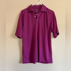 Bolle Golf Polo Tech Shirt Mens  Size Small Pink  Short Sleeve